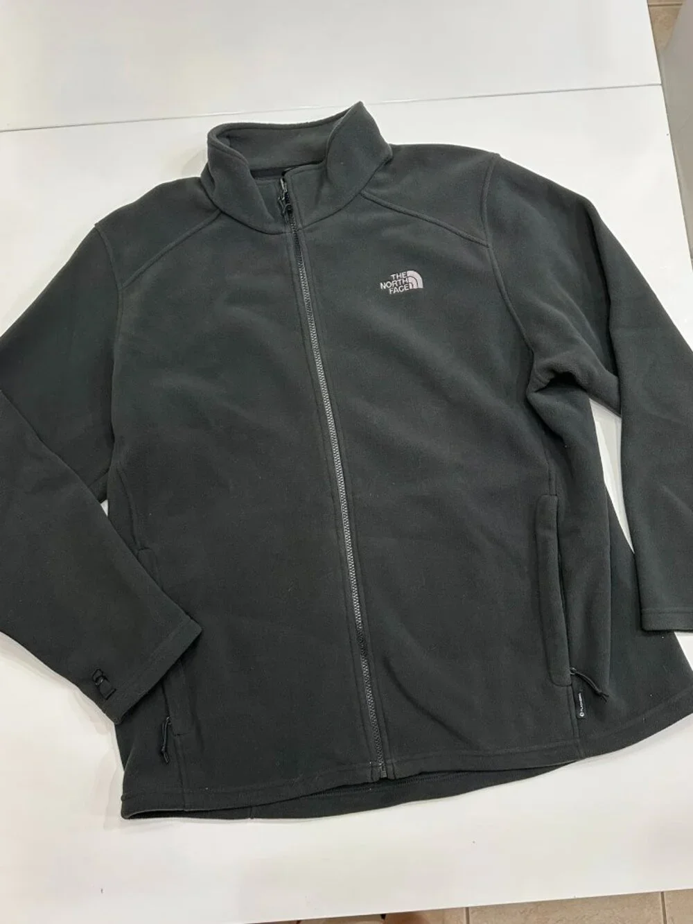 The North Face Black Full Zip Fleece Jacket Men's Size XXL